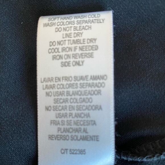 Dress black 3/4 Lace Sleeve  non wrinkle Polyester spandex blend comfortable M
C - Picture 9 of 12